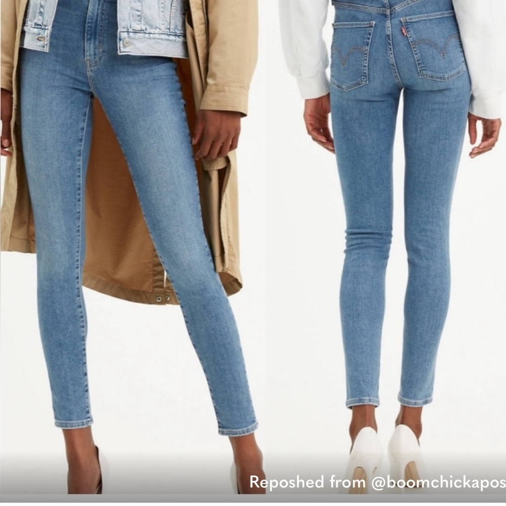 Levi's Blue Skinny Jeans High-Rise Stretch